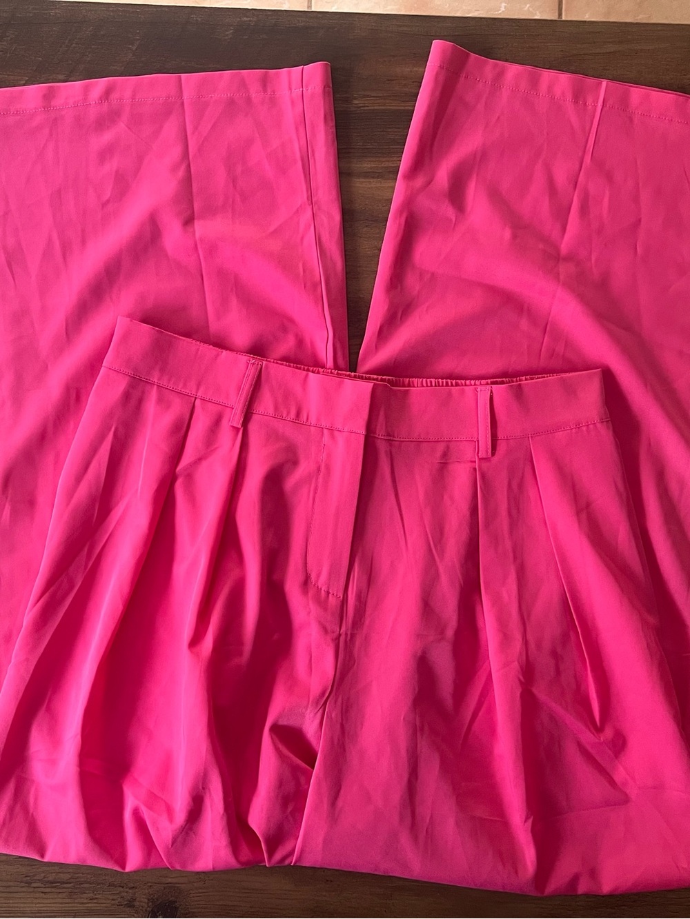 Nleyook XL Hot Pink New Wide Leg Pants - Picture 2 of 7